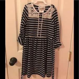 Rare Editions Striped Dress